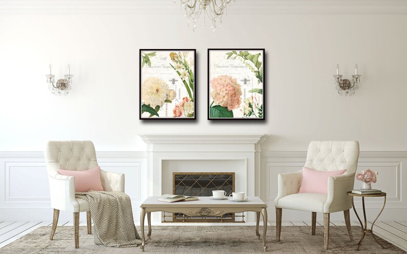Spring Study French Collage Print Set No. 6 , Giclee, Art Prints, Wall ...