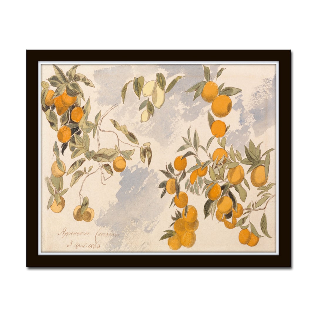 Lemons and Oranges Print, Lemon Print, Citrus Print, Art Print