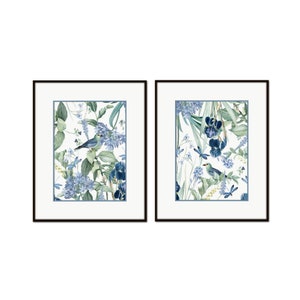 Vintage Bird and Botanical Collage Print Set No. 14, Vintage Bird ...