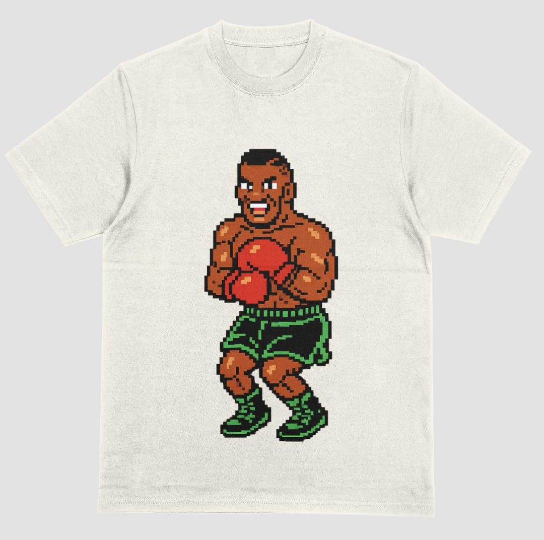 Vintage Mike Tyson Punch Out 8-bit Fighter Tee, Retro Boxing Game Shirt ...