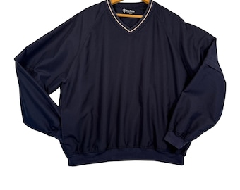 Cortavientos de golf Retro ProTour para hombre, talla M, con mangas convertibles con cremallera y bolsillos.