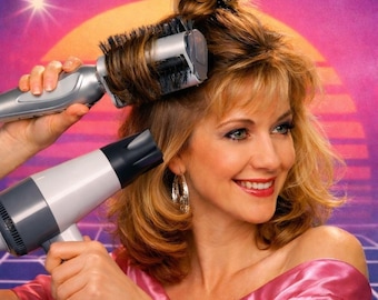 Vintage Wellquest Revo Styler Rotating Brush 80s Volume Tool Y2K - Read