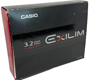 カシオ エクシリム EX-S3 超薄型 Y2K デジタルカメラ CIB 動作確認済み 箱付き