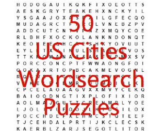 Printable Wordsearch Etsy