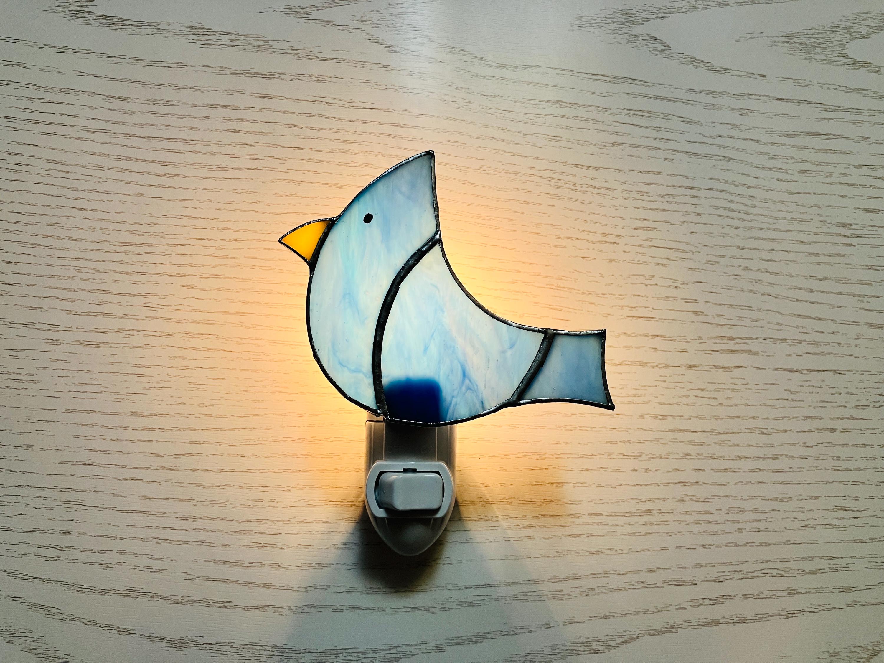 Vintage Glass Night Light - Etsy