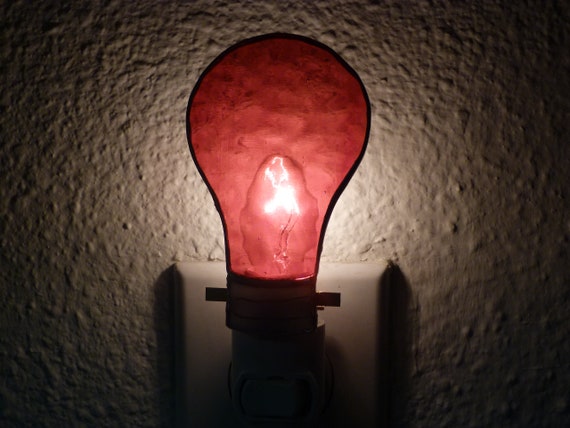 Night Light Red Light Bulb Nightlight Bedroom Bathroom Kitchen Lighting Decor U L Certified Wall Plug In Light Sensor Rotating Base
