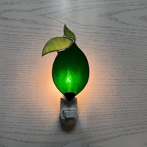Stained Glass Lime Night Light