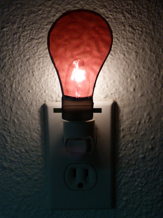 Night Light Red Light Bulb Nightlight Bedroom Bathroom Kitchen Lighting Decor U L Certified Wall Plug In Light Sensor Rotating Base