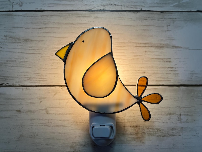 KarlasCrafts Stained Glass Bird Night Light - Thumbnail 2