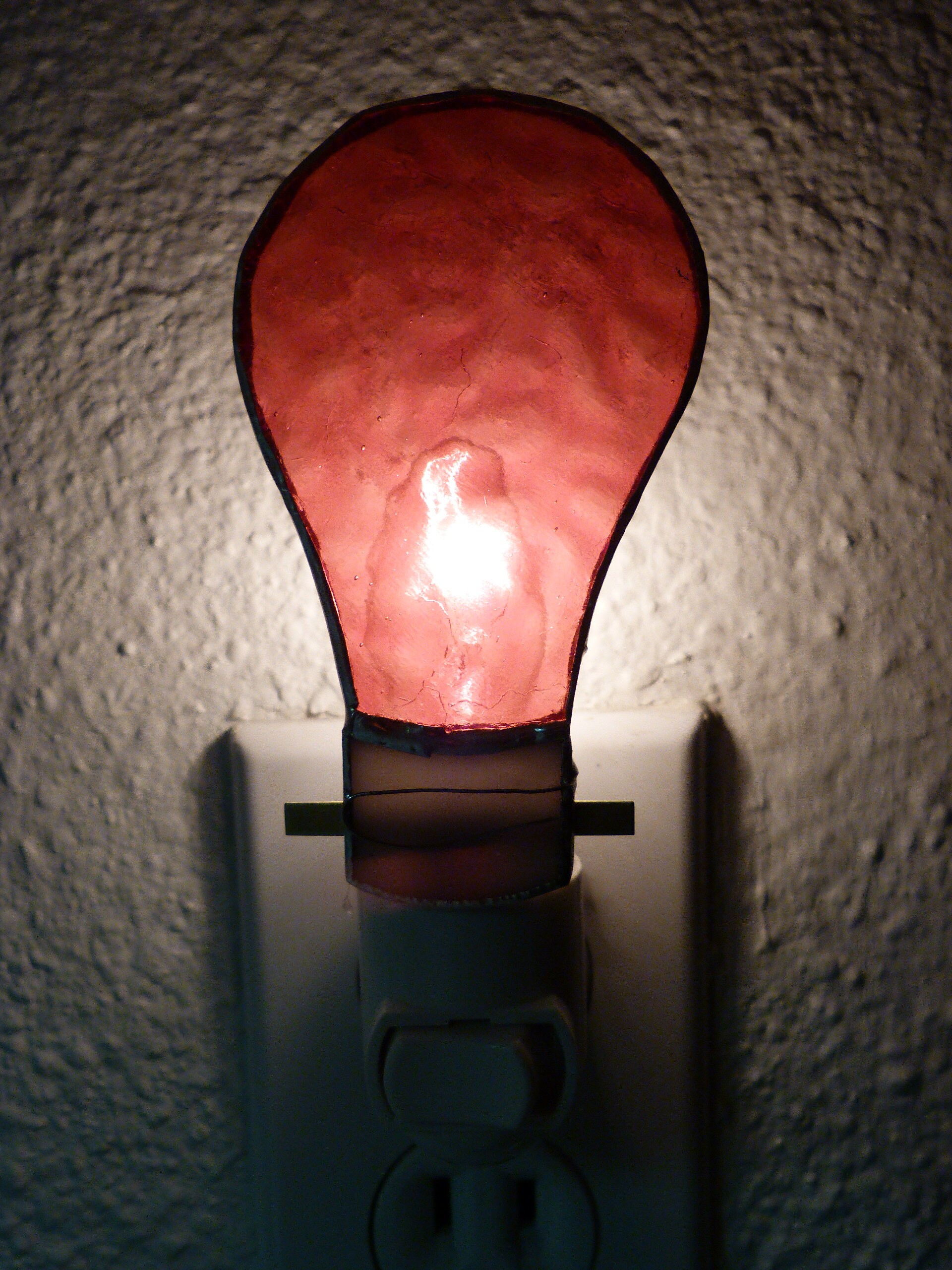 Night Light Red Light Bulb Nightlight Bedroom Bathroom Etsy