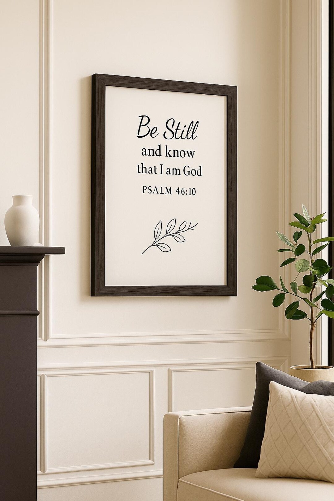 Psalm 46:10 Bible Verse Print, Christian Wall Art Digital Download - Etsy