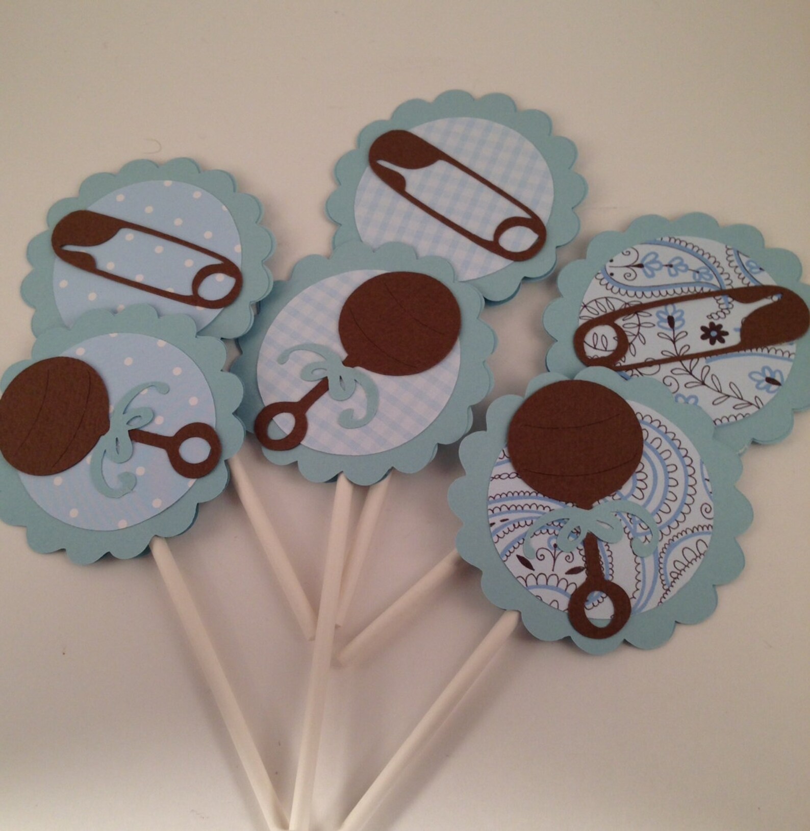 Baby Boy Cupcake Toppers Baby Shower Cupcake Toppers Baby Etsy