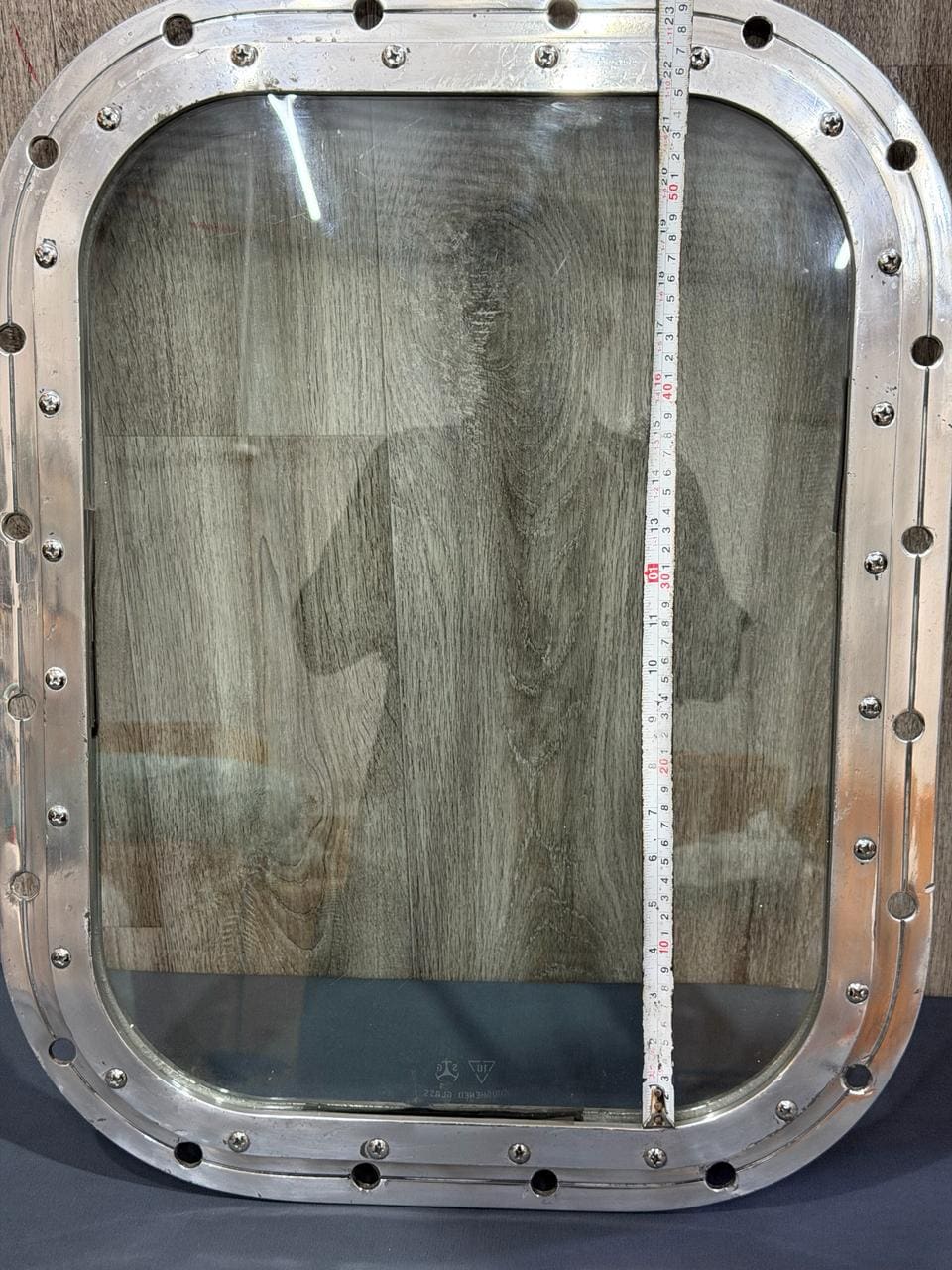 Ship Window Inner Frame Rectangular Aluminum Ship Window | Nautical Wall Decor (16'' X 22 ...