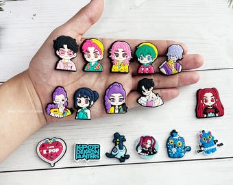 Cuentas decorativas K Pop, Cuentas para manualidades, Cuentas para colgantes de bolsos Cuentas decorativas de silicona K Pop Hunter