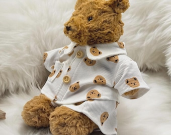 Pijama de osito de peluche – Ropa para armar un oso – Accesorios para peluches Jellycat (compatible con el oso Bartholomew)