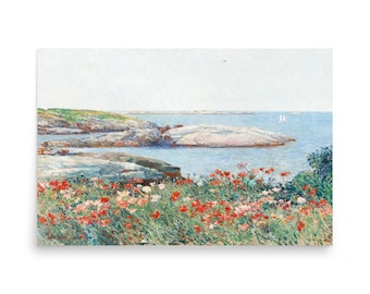 Childe Hassam Poppies Art Print, Isles of Shoals kustschildering