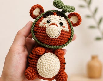 Crochet Tiger Amigurumi Pattern – Cute Jungle Animal Plush Toy (PDF Download)