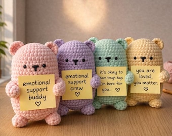 Crochet Emotional Support Doll Pattern | Amigurumi Plush Toy (PDF Tutorial)