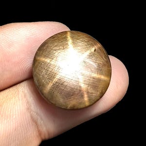 Golden Star Ruby Cabochon, 40.80 ct, Healing Crystal Gemstone