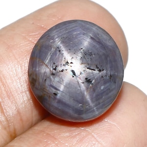 Natural Star Ruby Cabochon | Oval Asterism Gemstone, July Birthstone
