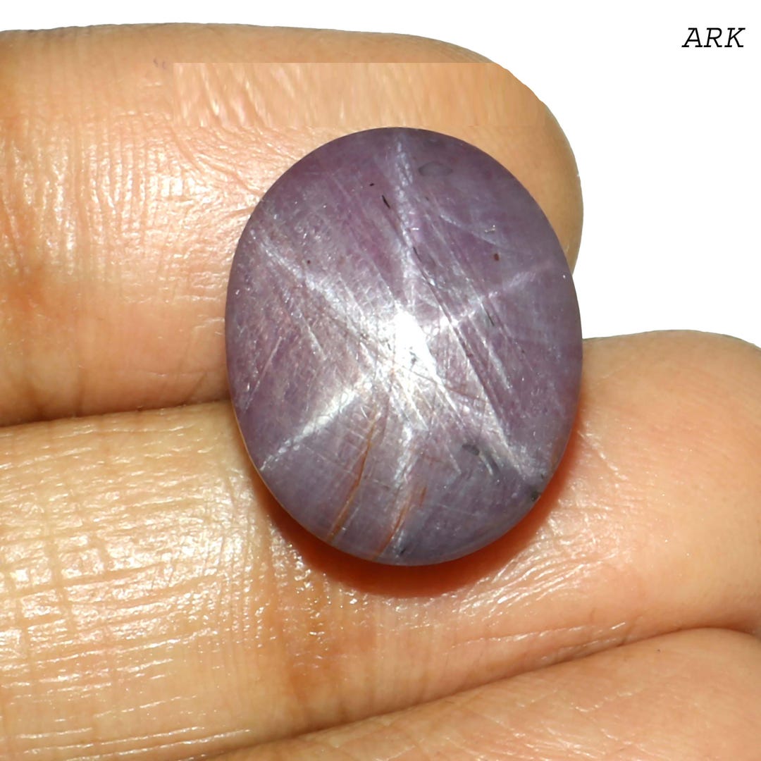 Natural Lilac Star Ruby 6 Ray Oval Cabochon Loose Gemstone - Etsy