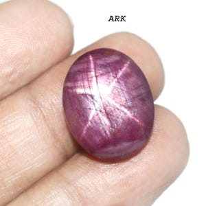 Natürlicher Sternrubin Edelstein, ovaler Cabochonschliff (21x16x8MM, 35.30 Karat) Eigengeschenk