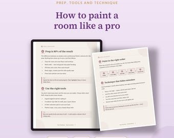 Guía de pintura de habitaciones para principiantes: preparación, herramientas y técnica (libro electrónico en PDF)