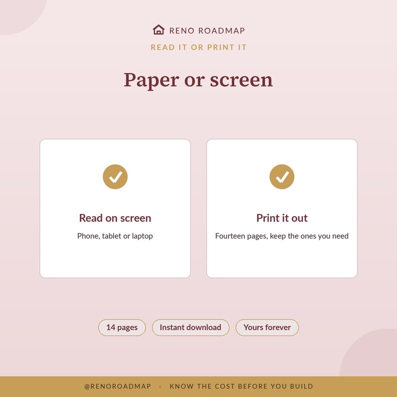 The Wood Treatment Guide works in any phone, tablet or laptop, and prints on A4 or US Letter — an instant digital download with no subscription.