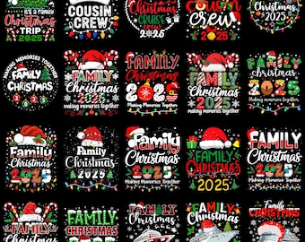 Family Christmas 2025 Bundle Png, Christmas Crew png, Family Christmas png, Christmas Group, Christmas Matching Family Shirts Design