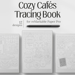 Tracing Pages for reMarkable Paper Pro, Easy Relaxing Templates, Mindfulness, PDF Digital Download