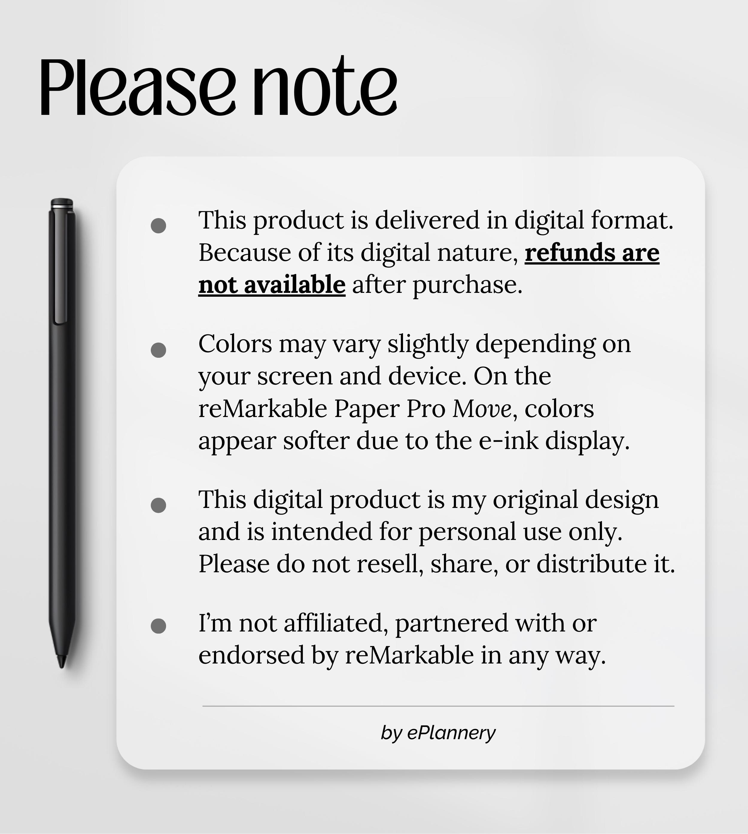 Templates for Remarkable Paper Pro Move, 2026 Task Planner, to Do List ...