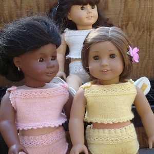 American Girl Undies, Panties and Camisole