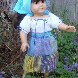 Peasant Girl-Pin loom woven