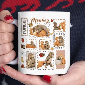 Baby Punch Monkey Funny Cozy Tea Coffee Mug