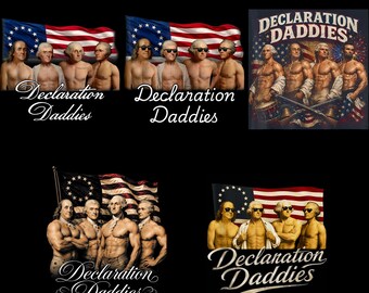 Erklärung Daddies 4.7 Juli PNG Bundle, USA Gründerväter, Fanclub der Gründerväter, großzügiger 4. Juli, lustige Gründerväter