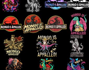Mongo ist entsetzt Png-Bundle, digitaler Download, Dungeon Crawler Carl, inspiriert PNG Bilddatei