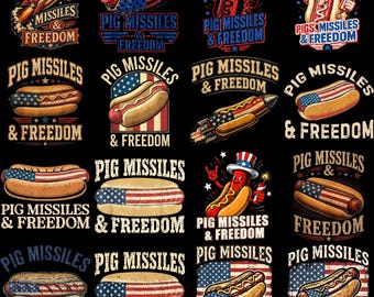 Schweineraketen und Freiheit 4. Juli Juli Juli Hotdog Pirat, lustige amerikanische Flagge Png, Grillliebhaber am vierten Juli