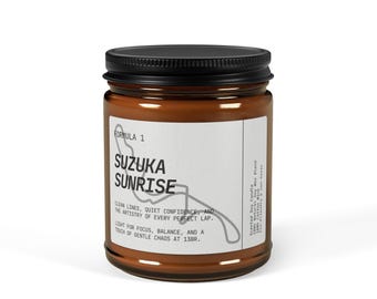 F1 | Suzuka Sunrise Scented Soy Candle | Formula 1 Gifts