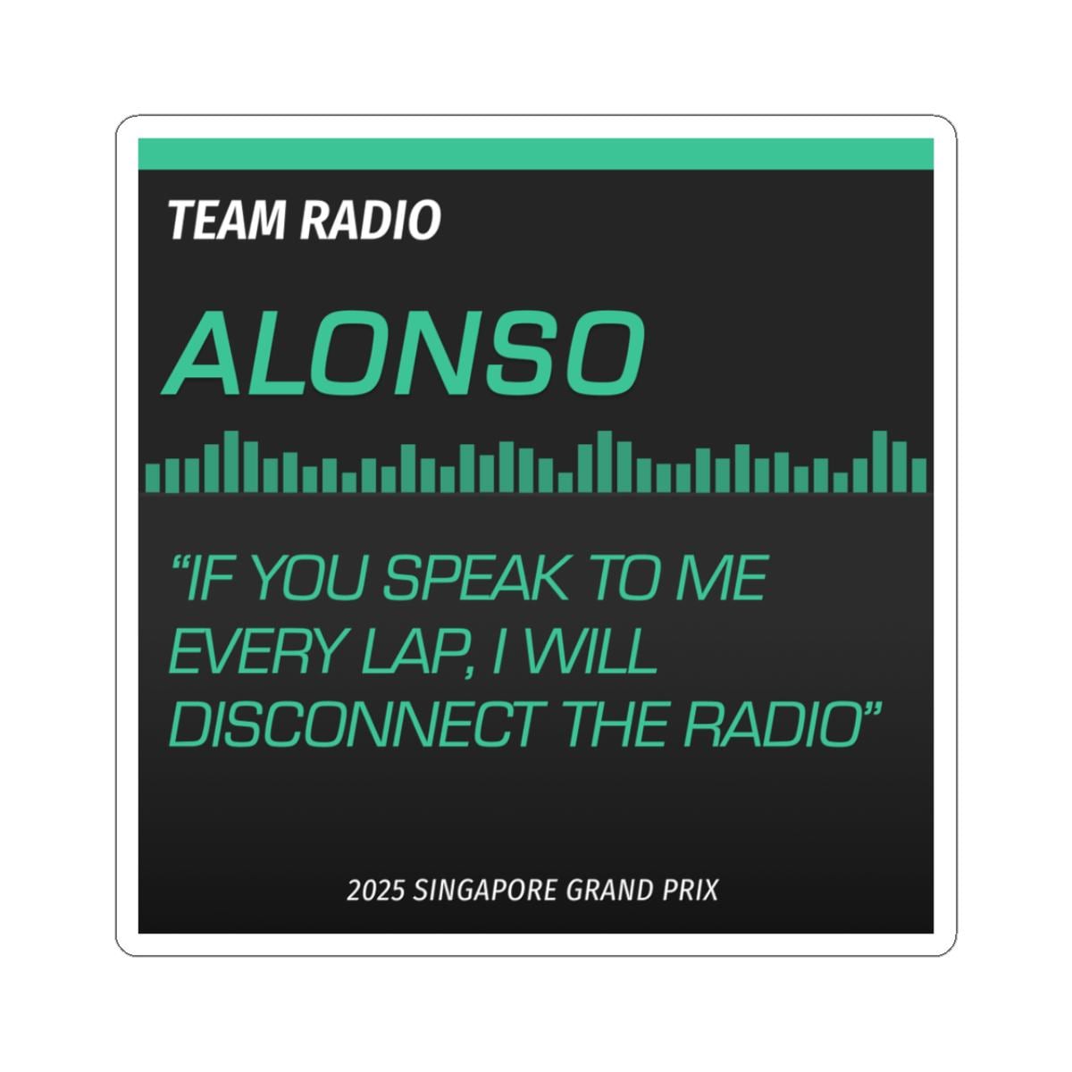 F1 team radio - Etsy 日本