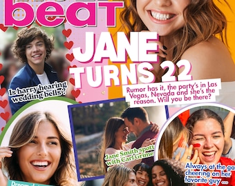 Template | Tiger Beat Magazine - Retro Teen Canva Template