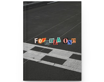 F1 | Formula One Hardcover Journal | Racing Start Line Notebook