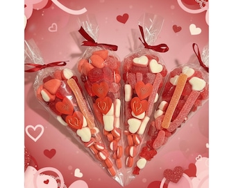 Valentines Day Sweet Cone, Be My Valentine Candy Cone, Sweets and Treats, Valentines Gift Idea, Sweet Tooth