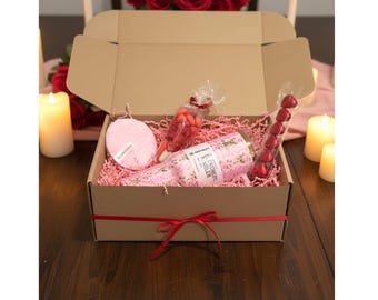 Valentine's Day Gift Box, Luxury Stanley Cup, Romantic Self-Care Treat, Sweet Cone