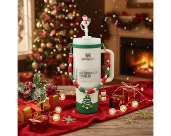 Christmas Stanley Cup, Holiday Green & White Stanley (All included)