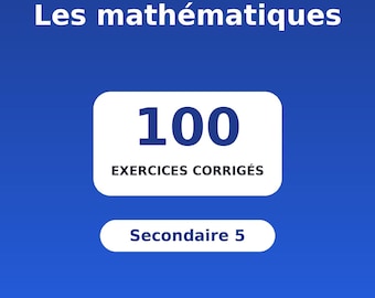 Cahier mathématiques secondaire 5 : 100 corrective exercises PDF | Equations | Maths Quebec | math worksheets