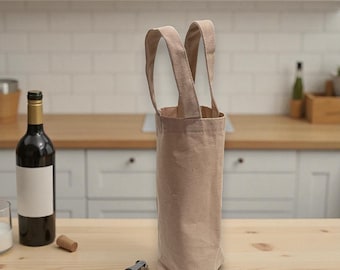 Eco-Friendly Wine Tote Bag | Single Bottle Carrier