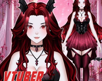 Custom VTuber Model Design | Live2D Ready Character | Anime VTuber Commission