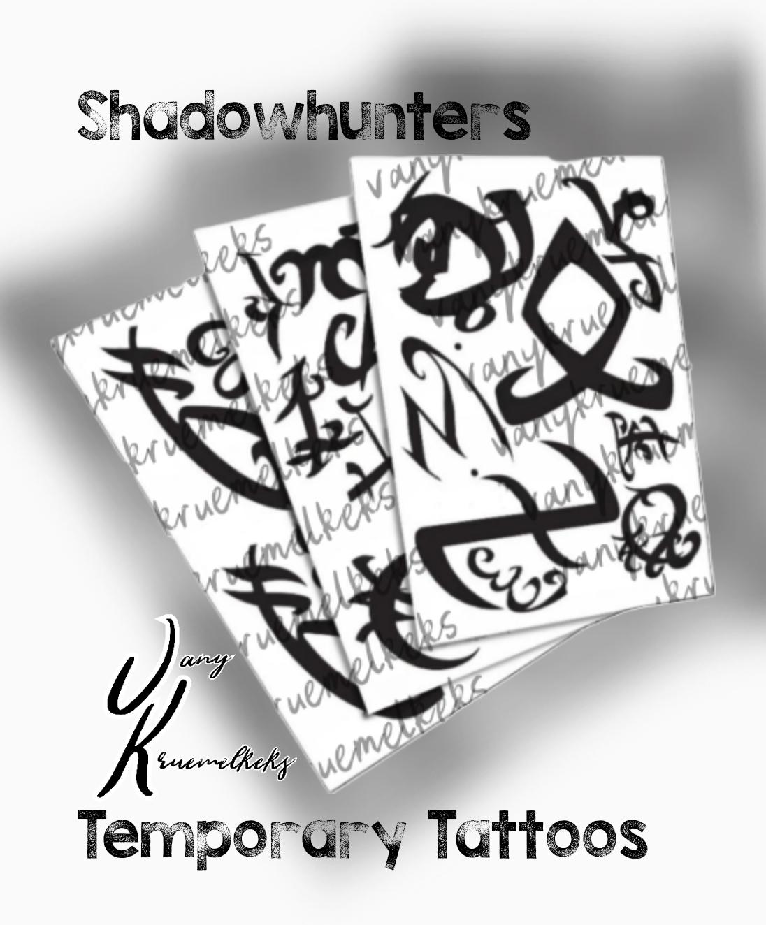 Shadowhunter rune tattoo - Etsy 日本, image size:1096x1324