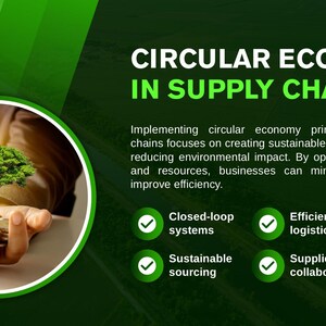 Green Circular Economy Powerpoint Template | Sustainability ...