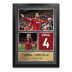Virgil van Djerk Coralelte Autogramm Memorabilie - gerahmtes Geschenk